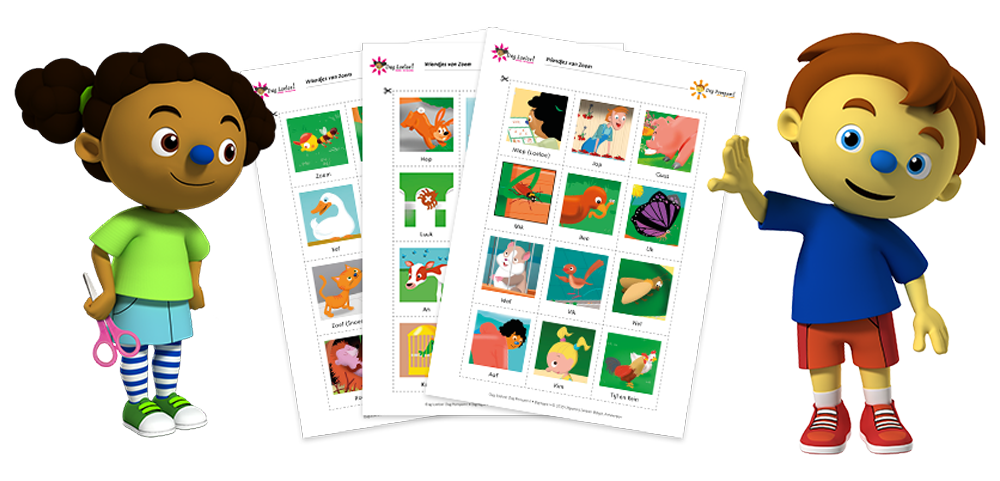 Download de kentekens van Loeloe en Pompom 
