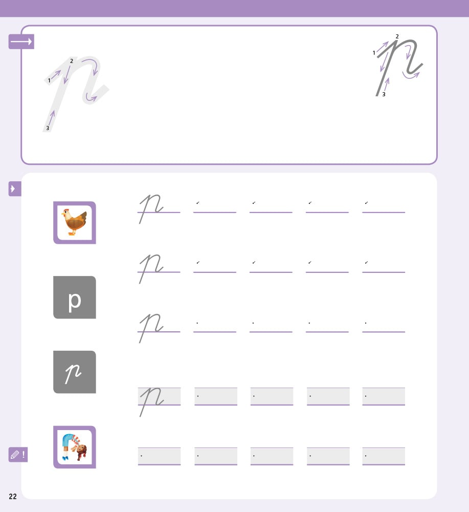 Ik pen - Schrijfboekje 1A - blz. 22