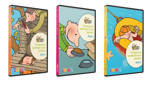 Drie dvd’s met animatiefilmpjes en interactieve spelletjes