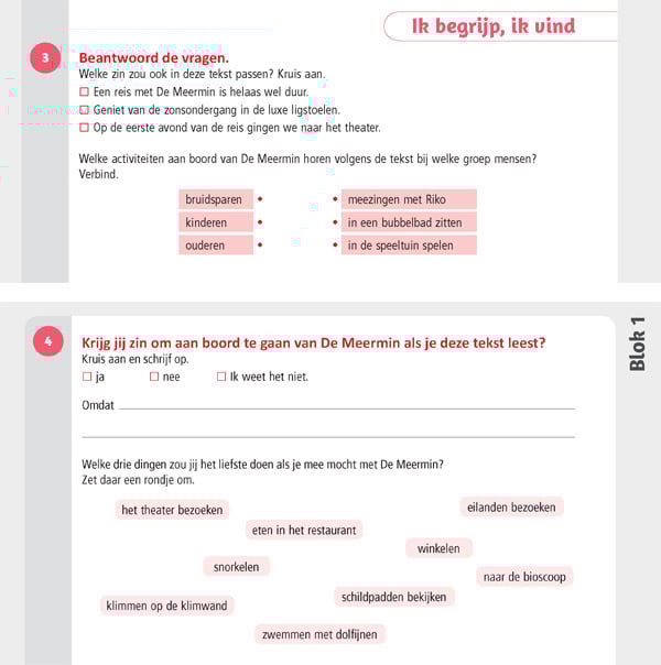 leerwerkboek leerjaar 4, blok 1 les 3