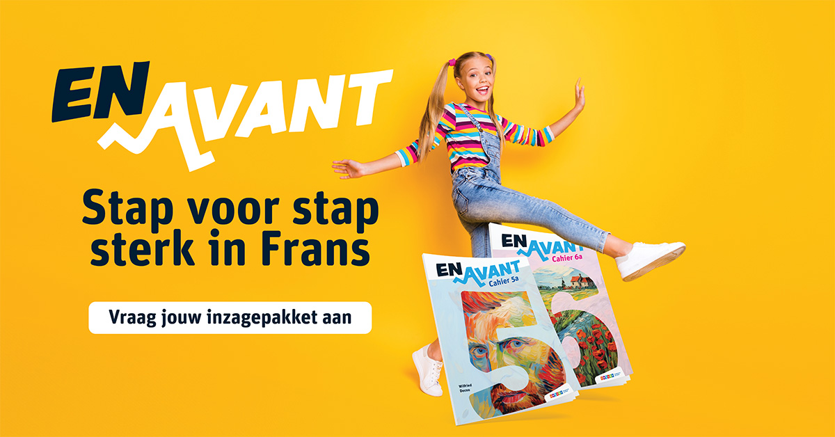 En avant Stap voor stap sterk in Frans