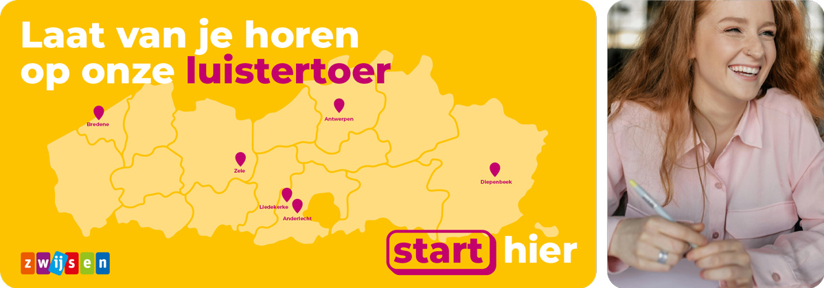 Laat van je horen op onze luistertoer